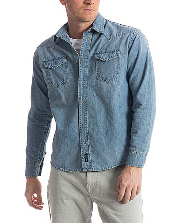 Camisa denim corte western FURIO 'Rica Lewis'