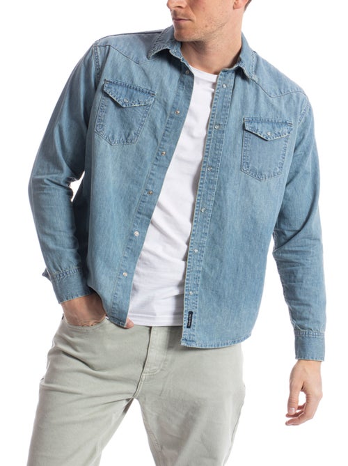 Camisa denim corte western FURIO 'Rica Lewis' - Kiabi