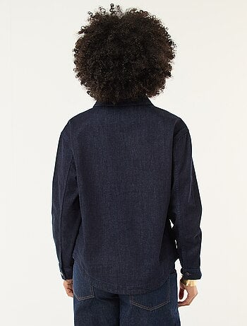 Camisa denim de manga larga