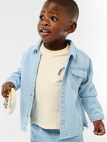 Camisa denim regular fit de algodón