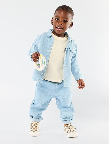 Camisa denim regular fit de algodón