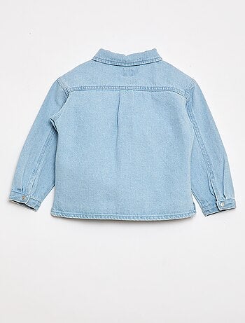 Camisa denim regular fit de algodón