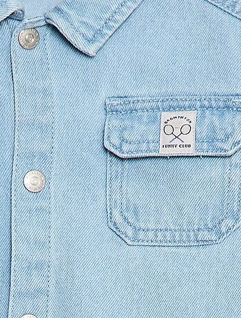 Camisa denim regular fit de algodón