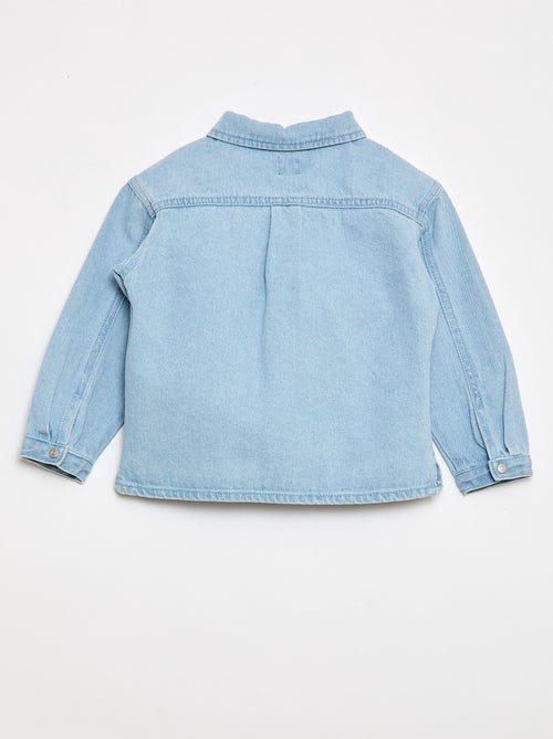 Camisa denim regular fit de algodón - Kiabi