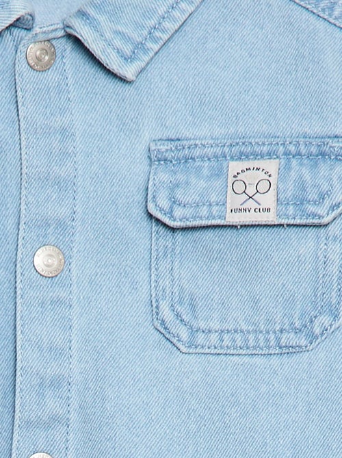 Camisa denim regular fit de algodón - Kiabi