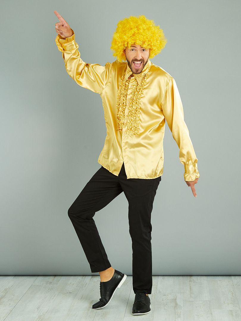 Camisa disco satinada dorado - Kiabi