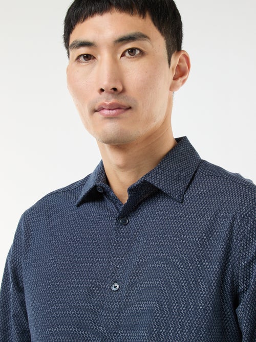 Camisa dobby corte slim - Kiabi