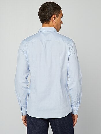 Camisa dobby corte slim
