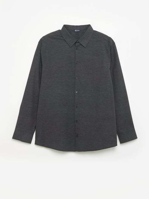 Camisa dobby estampada - Kiabi