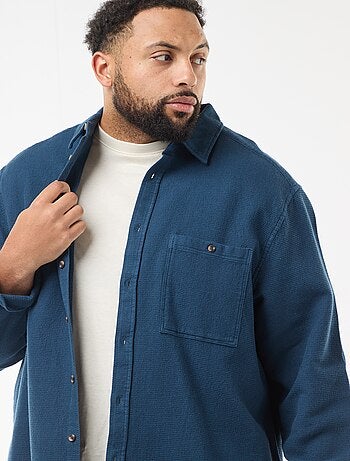 Camisa efecto gofrado liso