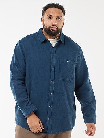 Camisa efecto gofrado liso