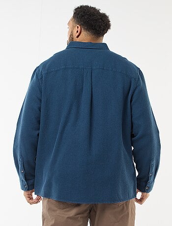 Camisa efecto gofrado liso