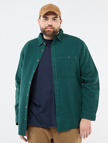 Camisa efecto gofrado liso