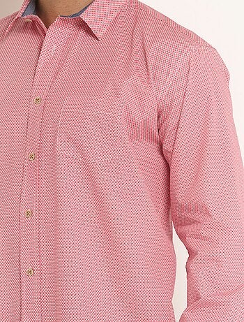 Camisa efecto liso de manga larga - Afibel