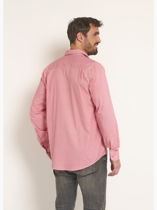 Camisa efecto liso de manga larga - Afibel - Kiabi