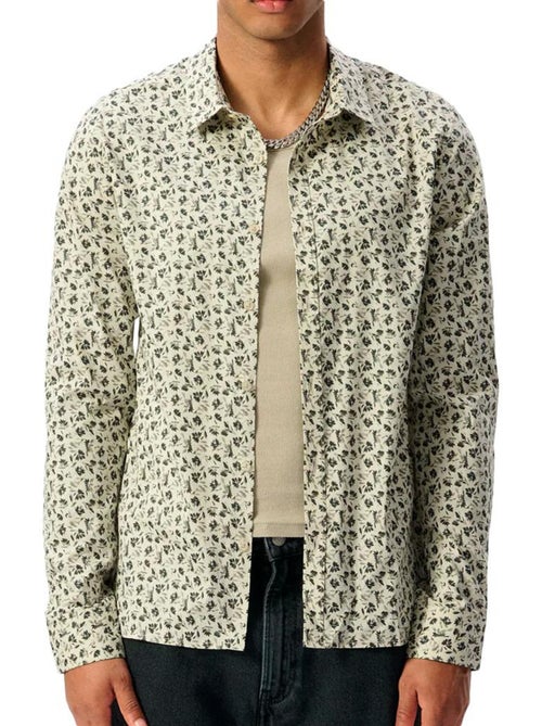 Camisa elástica de hombre teddy smith con estampado floral - Kiabi Camisa elástica de hombre teddy smith con estampado floral - Kiabi