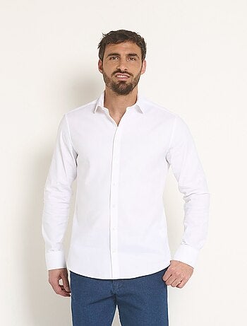 Camisa elástica slim fit chic - Afibel