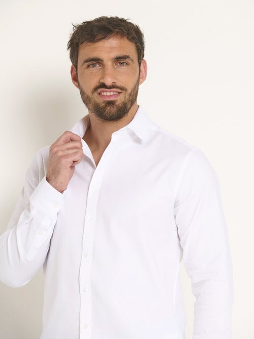 Camisa elástica slim fit chic - Afibel - Kiabi