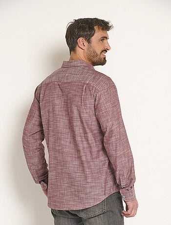 Camisa elegante con detalles en contraste. - Afibel