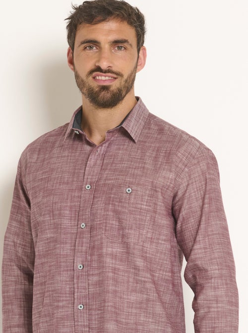 Camisa elegante con detalles en contraste. - Afibel - Kiabi