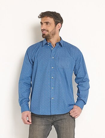 Camisa elegante de algodón de manga larga. - Afibel