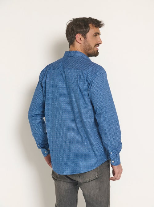 Camisa elegante de algodón de manga larga. - Afibel - Kiabi