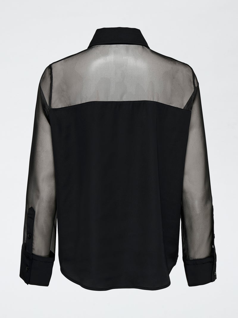 Camisa elegante transparente 'JDY' Negro - Kiabi