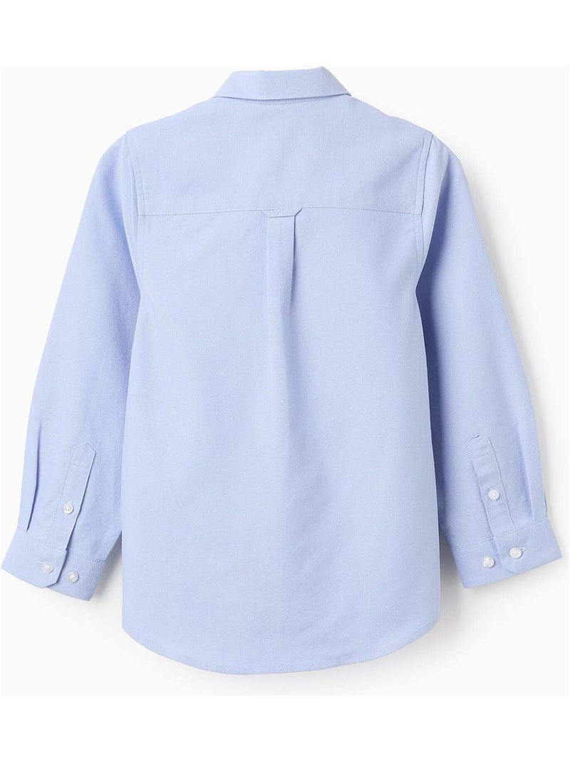 Camisa en oxford de algodón Azul claro - Kiabi