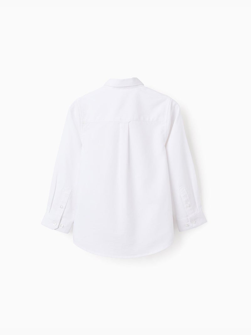 Camisa en oxford de algodón Blanco - Kiabi