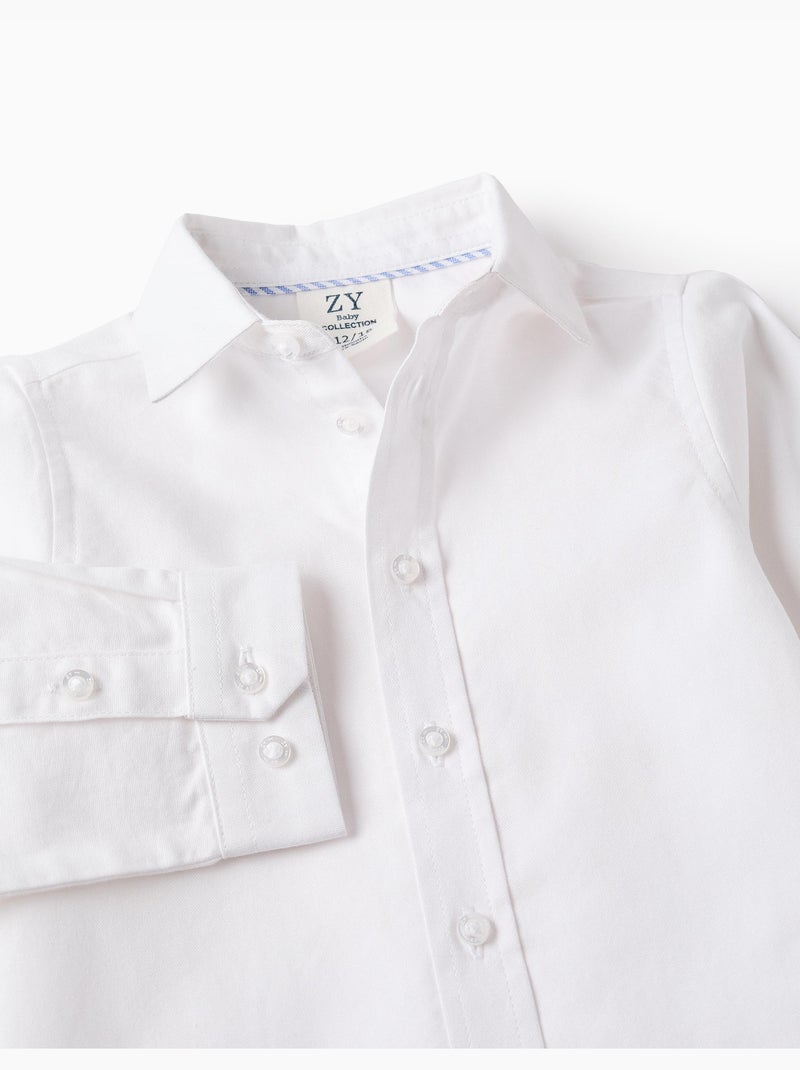 Camisa en oxford de algodón Blanco - Kiabi