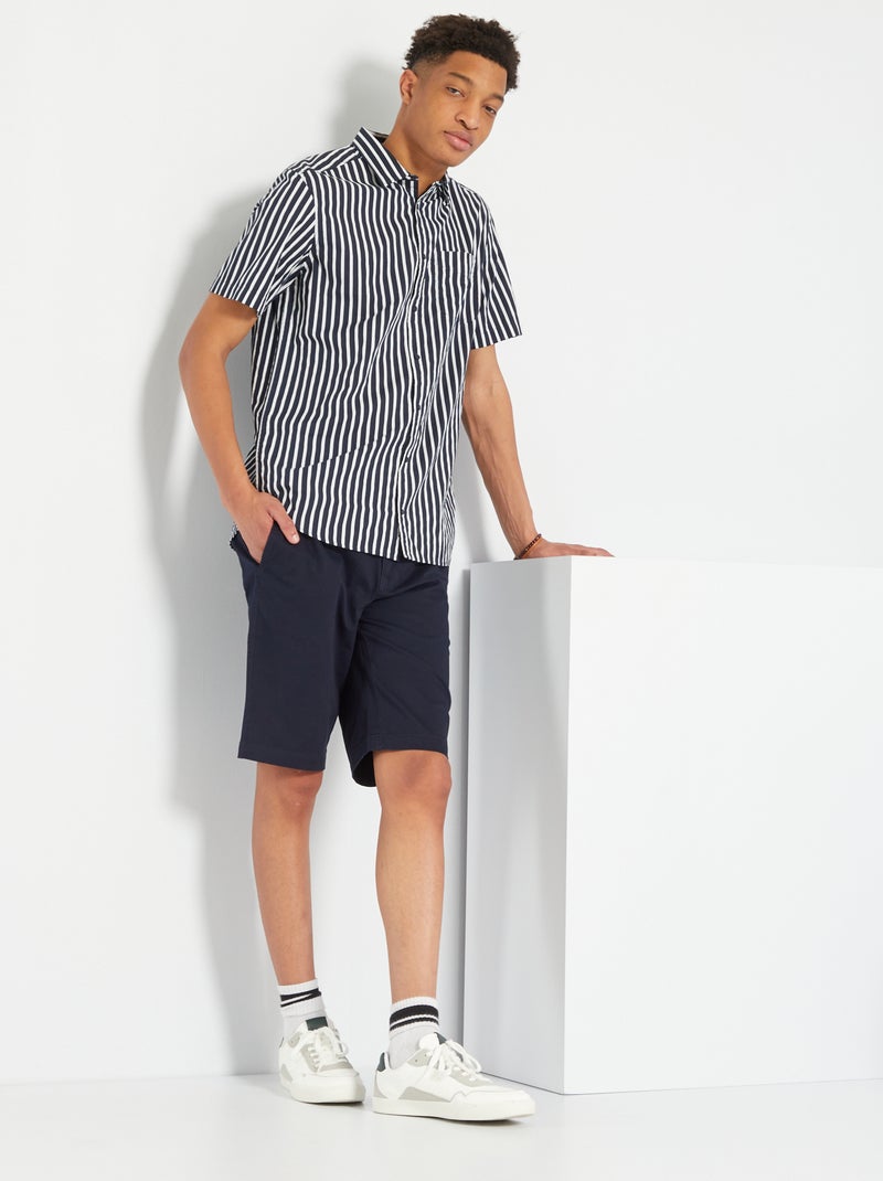 Camisa estampada +1,90 m AZUL - Kiabi