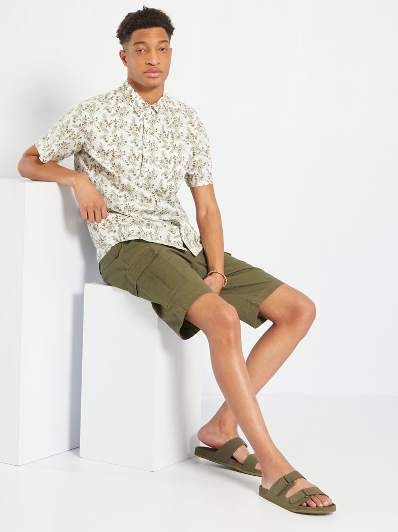 Camisa estampada +1,90 m BLANCO - Kiabi