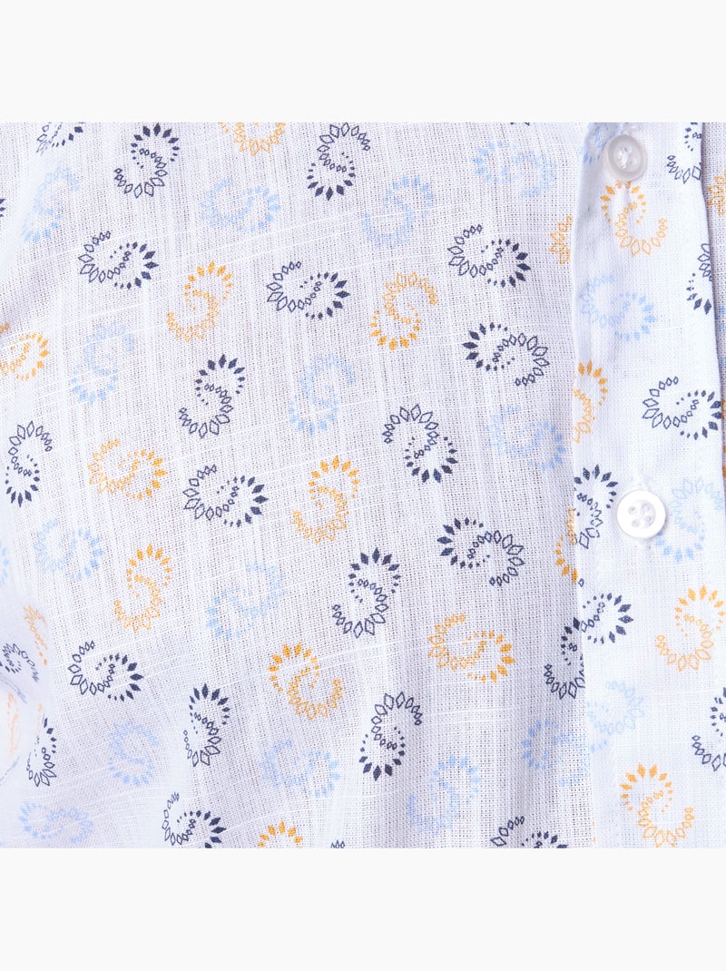 Camisa  estampada Amarillo - Kiabi