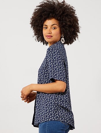 Camisa estampada anudada - Kiabi