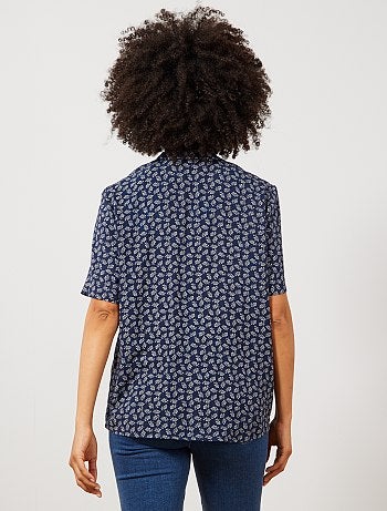 Camisa estampada anudada - Kiabi