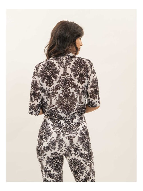 Camisa estampada anudada OXALIE - Kiabi