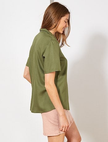 Camisa estampada anudada - Kiabi