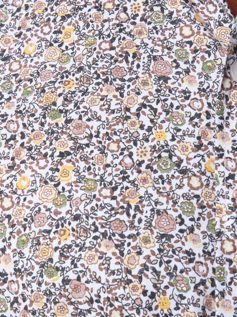 Camisa estampada Azul Amarillo - Kiabi