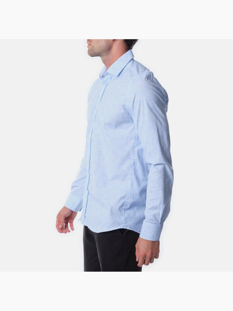 camisa estampada Azul cielo - Kiabi
