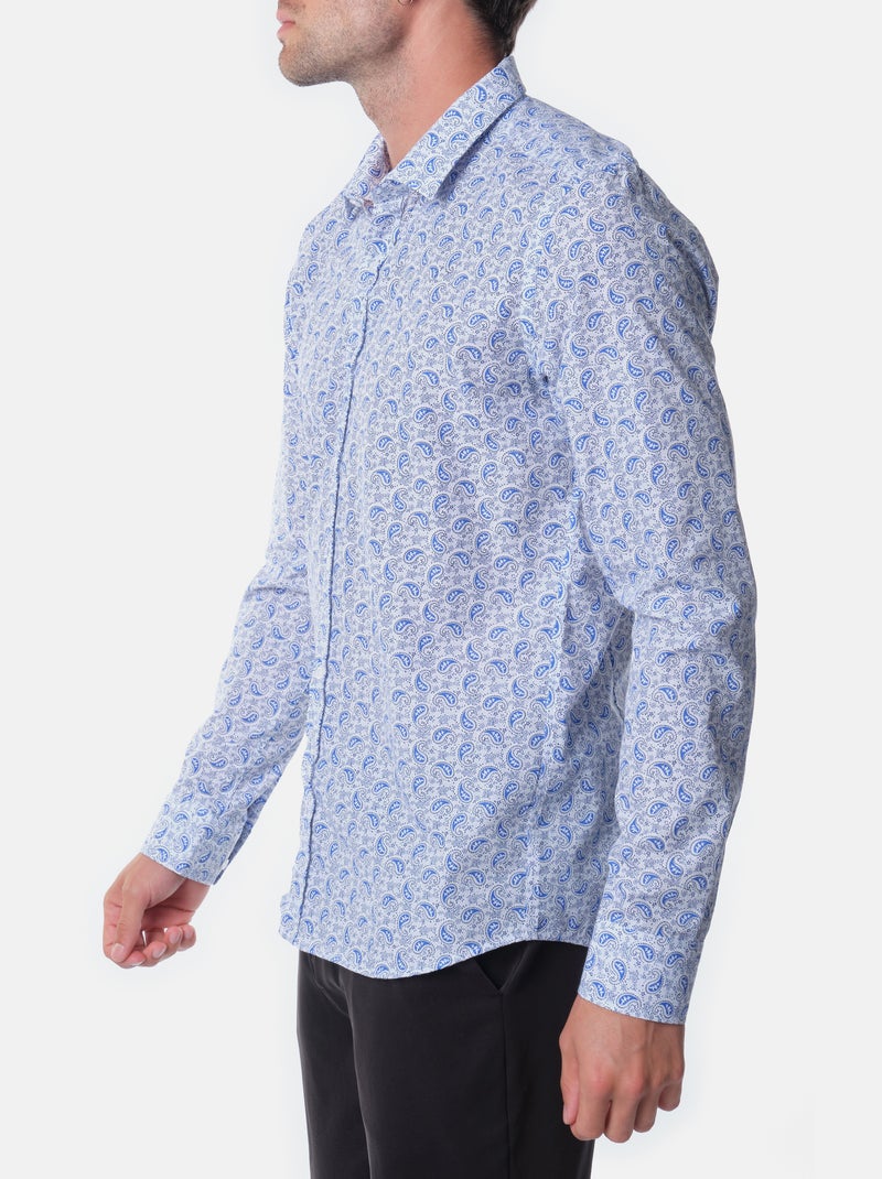 Camisa estampada Azul cielo - Kiabi
