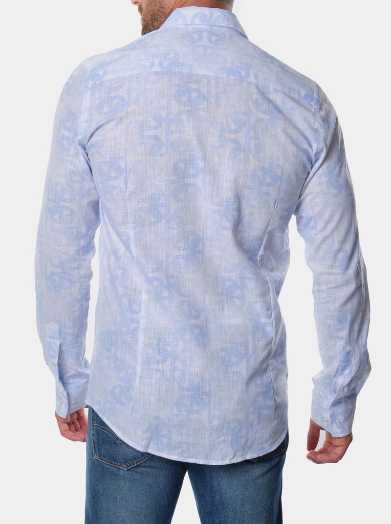 Camisa estampada Azul cielo - Kiabi