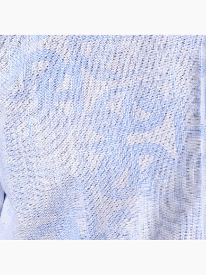 Camisa estampada Azul cielo - Kiabi