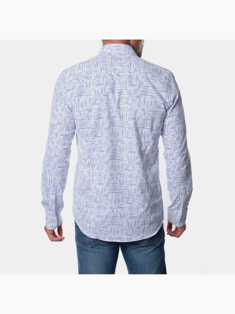 camisa estampada Azul - Kiabi
