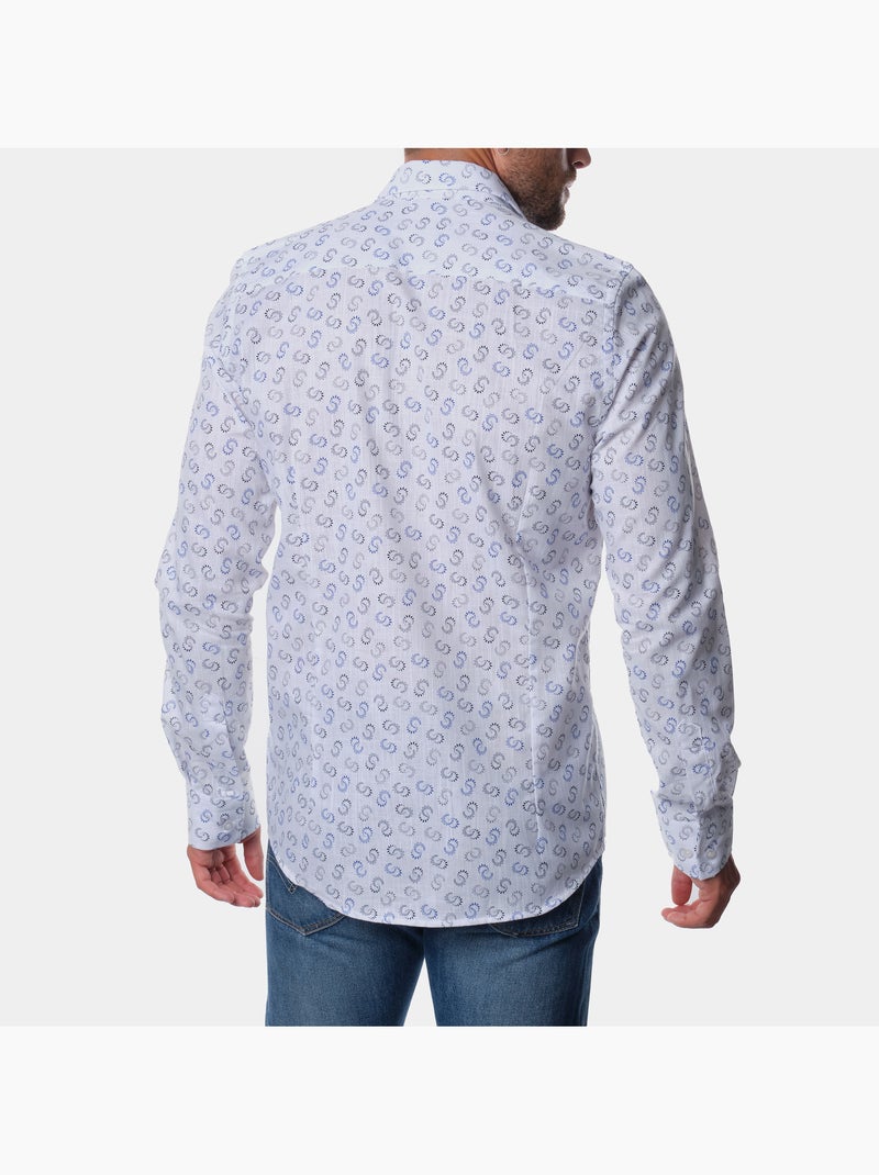 Camisa  estampada Azul - Kiabi
