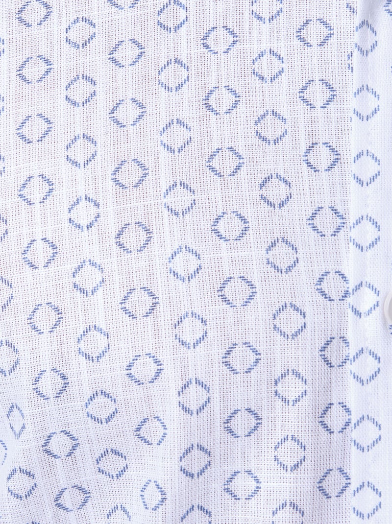 Camisa estampada Azul - Kiabi