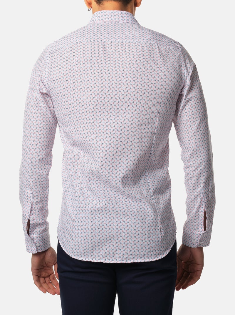 camisa estampada Blanco Rojo Azul - Kiabi