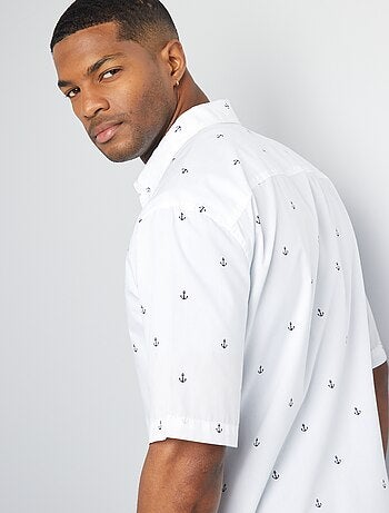 Camisa Masculina SKAVIJ Algodão Kurta - Manga Comprida Estilo Casual