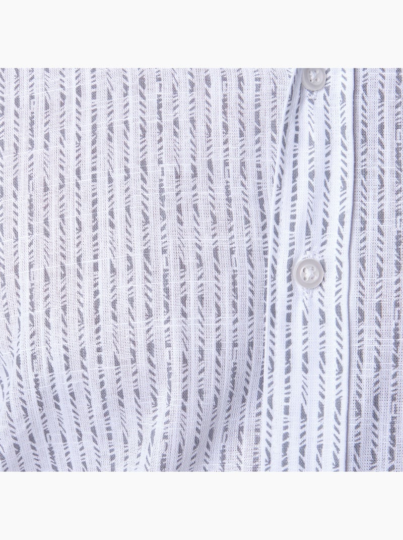 Camisa estampada Gris blanco - Kiabi
