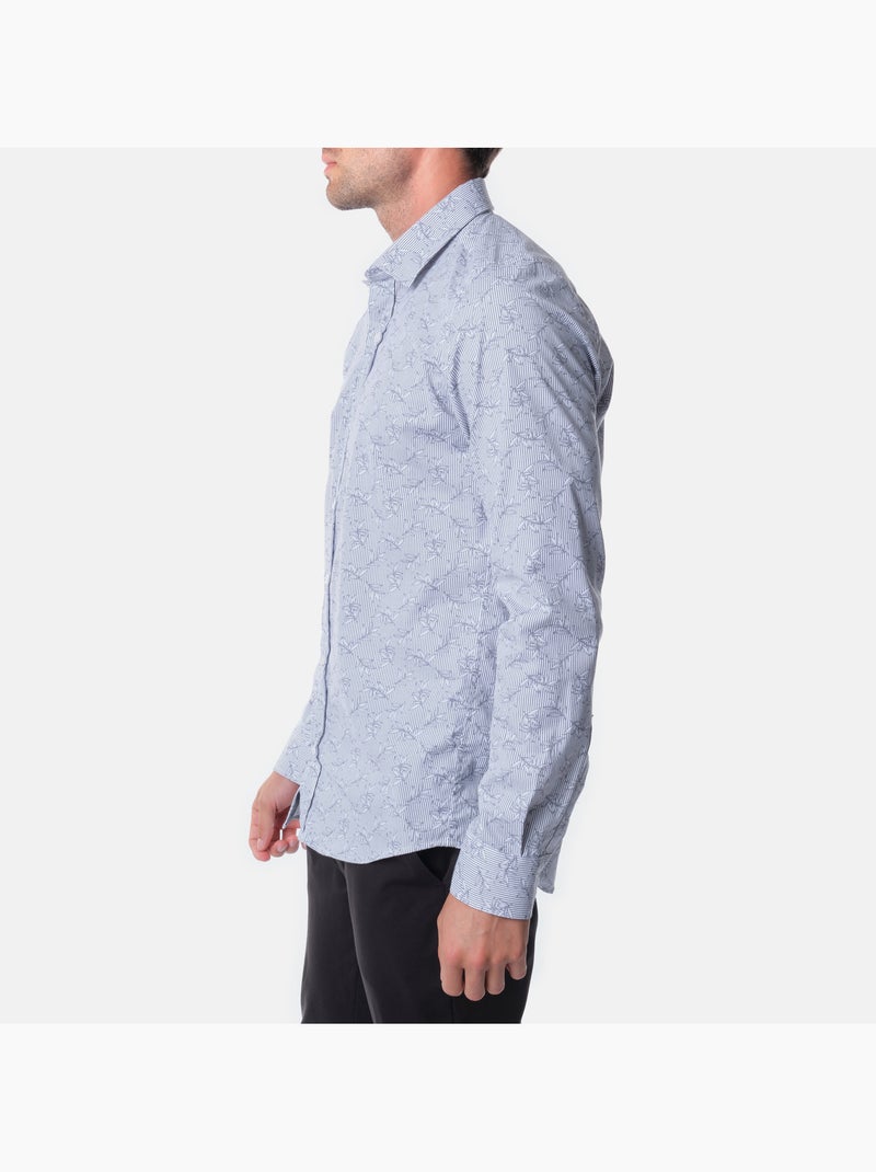camisa estampada Gris - Kiabi