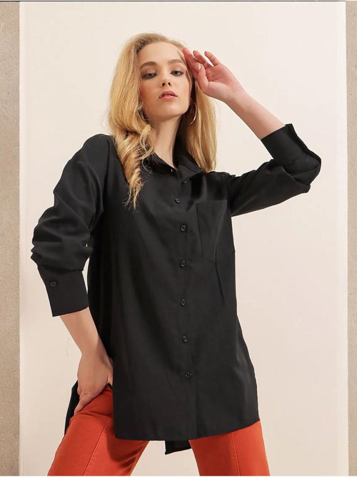 Camisa estilo boyfriend con botones en la espalda bdart - Kiabi Camisa estilo boyfriend con botones en la espalda bdart - Kiabi